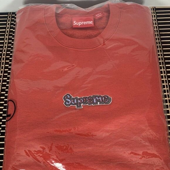 Supreme Gonz Logo Crewneck Lrg Red New Deadstock